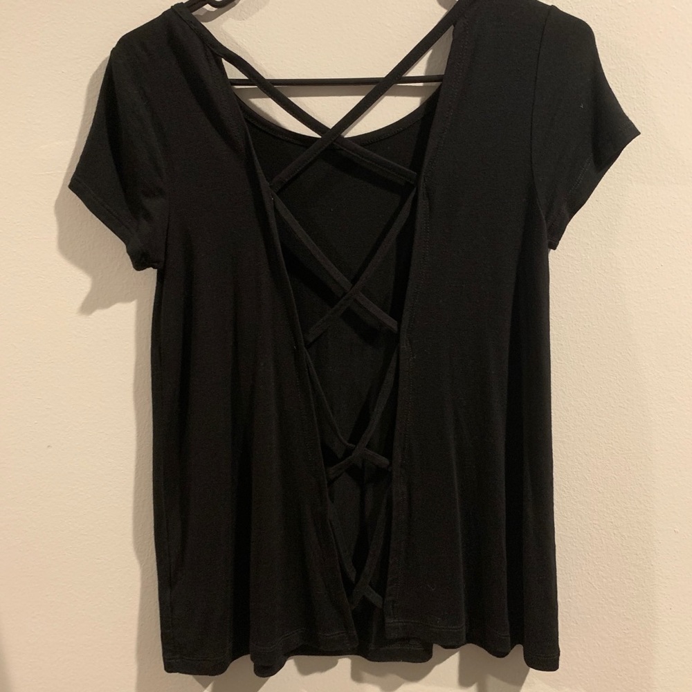 vestique - open criss cross top